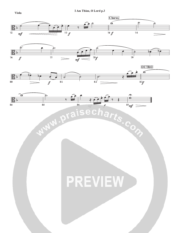 I Am Thine O Lord Viola (Chris Emert)