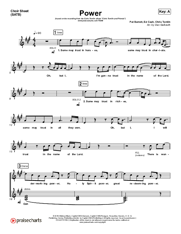 Power Choir Vocals (SATB) (Chris Tomlin / Bear Rinehart)