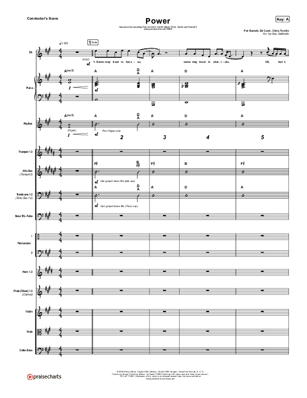 Power Conductor's Score (Chris Tomlin / Bear Rinehart)