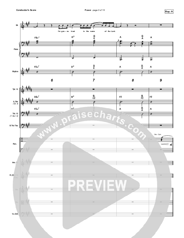 Power Conductor's Score (Chris Tomlin / Bear Rinehart)