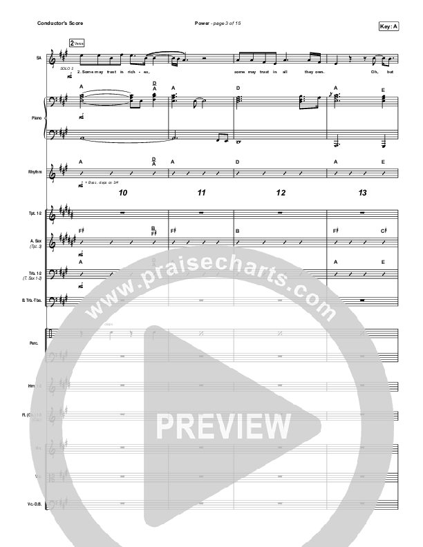 Power Conductor's Score (Chris Tomlin / Bear Rinehart)