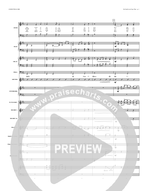 My Faith Looks Up To Thee Conductor's Score (Todd Billingsley)