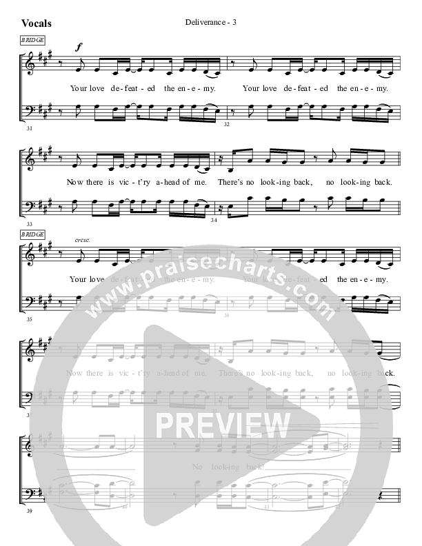 Deliverance Choir Sheet (SATB) (WorshipTeam.tv)