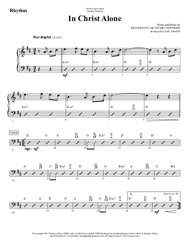 In Christ Alone Rhythm Chart (WorshipTeam.tv)