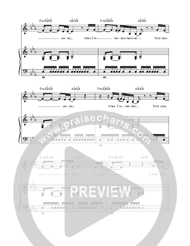 Your Eyes See Me Lead & Piano (Mission House / Jess Ray / Taylor Leonhardt)