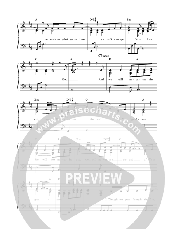 Never See The End Lead Sheet (Mission House / Jess Ray / Taylor Leonhardt)