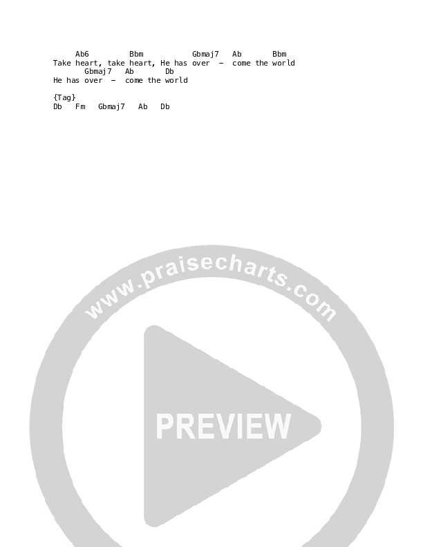 Take Heart Chord Chart (Mission House / Jess Ray / Taylor Leonhardt)