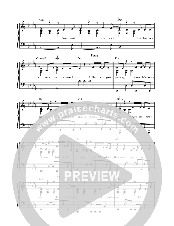 Take Heart Lead Sheet (Mission House / Jess Ray / Taylor Leonhardt)