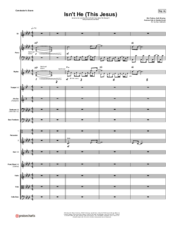 Isn't He (This Jesus) Conductor's Score (Natalie Grant)