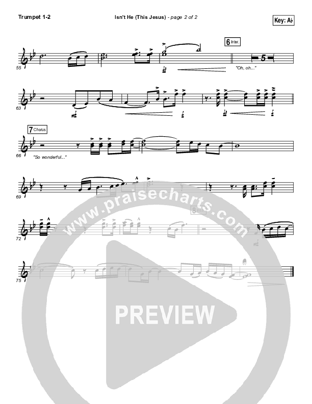 Isn't He (This Jesus) Trumpet 1,2 (Natalie Grant)