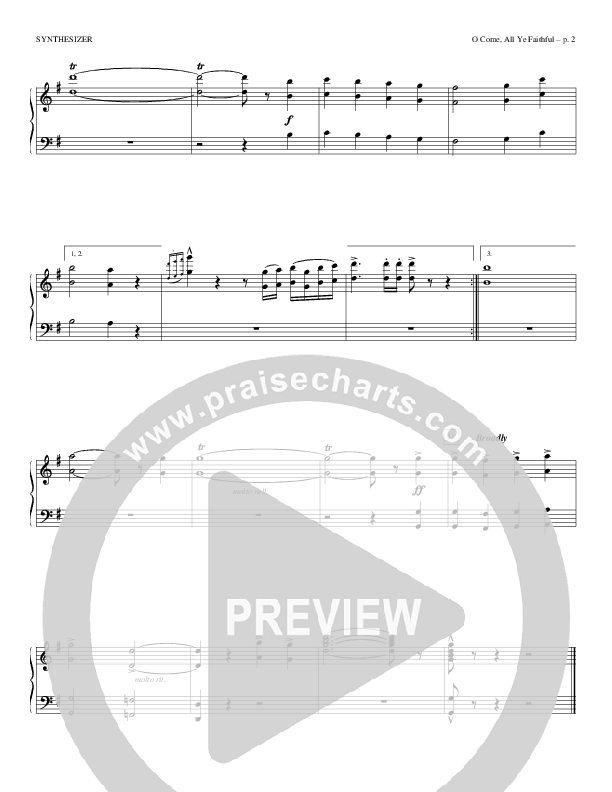 O Come All Ye Faithful Synth Strings (Todd Billingsley)