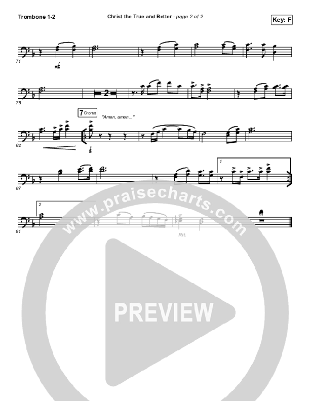 Christ The True And Better Trombone 1/2 (Keith & Kristyn Getty / Matt Boswell / Matt Papa)