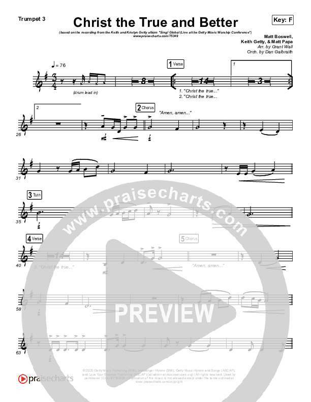 Christ The True And Better Trumpet 1,2 (Keith & Kristyn Getty / Matt Boswell / Matt Papa)