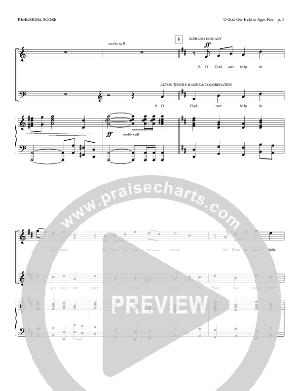 O God Our Help In Ages Past Conductor's Score (Todd Billingsley)