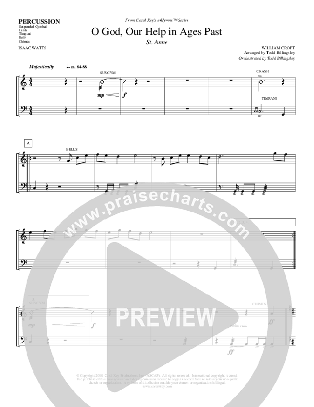 O God Our Help In Ages Past Percussion (Todd Billingsley)