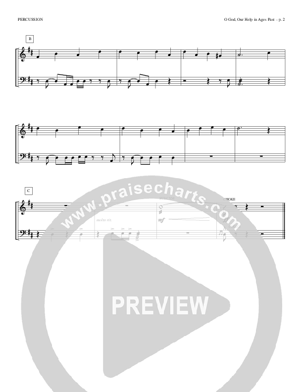 O God Our Help In Ages Past Percussion (Todd Billingsley)
