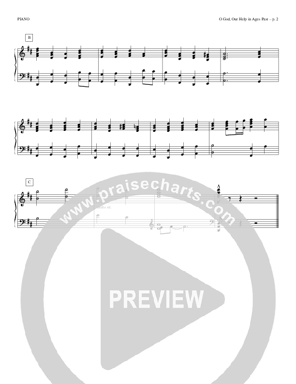 O God Our Help In Ages Past Piano Sheet (Todd Billingsley)