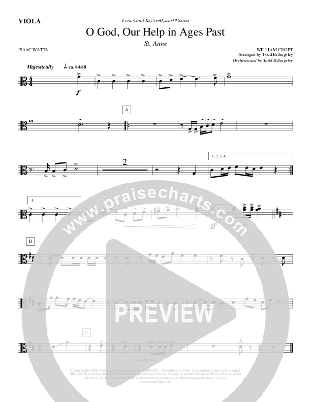 O God Our Help In Ages Past Viola (Todd Billingsley)