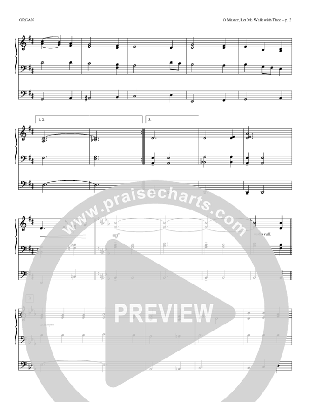 O Master Let Me Walk With Thee Organ (Todd Billingsley)