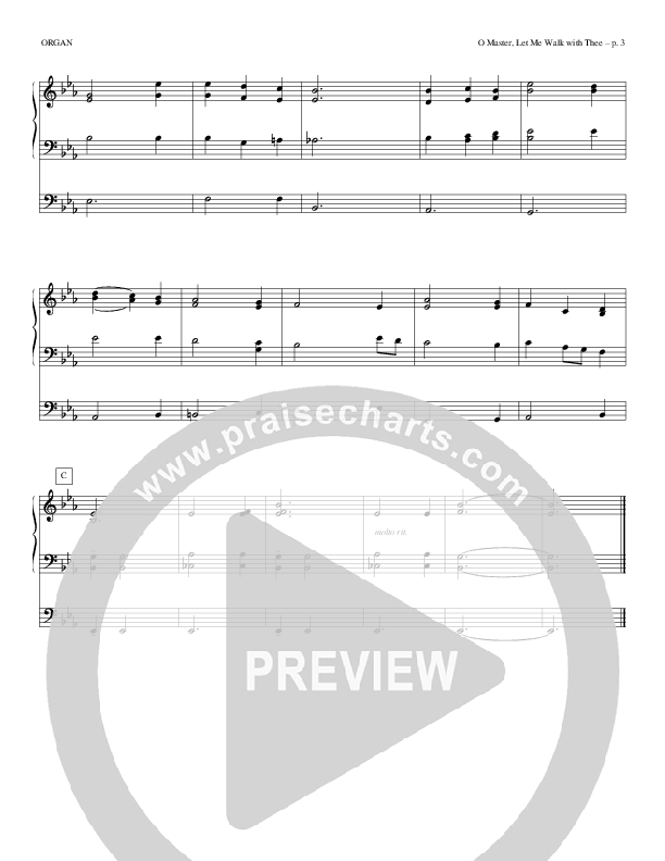 O Master Let Me Walk With Thee Organ (Todd Billingsley)