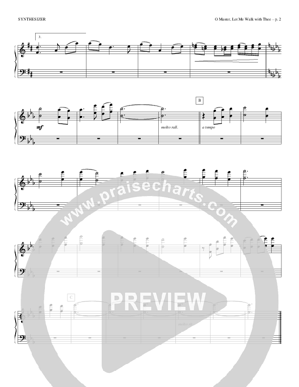 O Master Let Me Walk With Thee Synth Strings (Todd Billingsley)