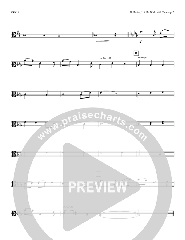 O Master Let Me Walk With Thee Viola (Todd Billingsley)