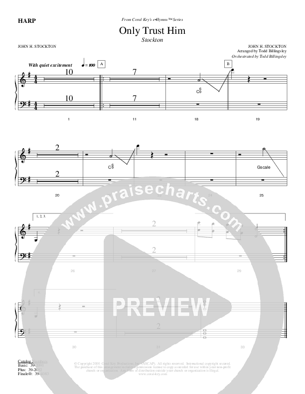 Only Trust Him Harp (Todd Billingsley)