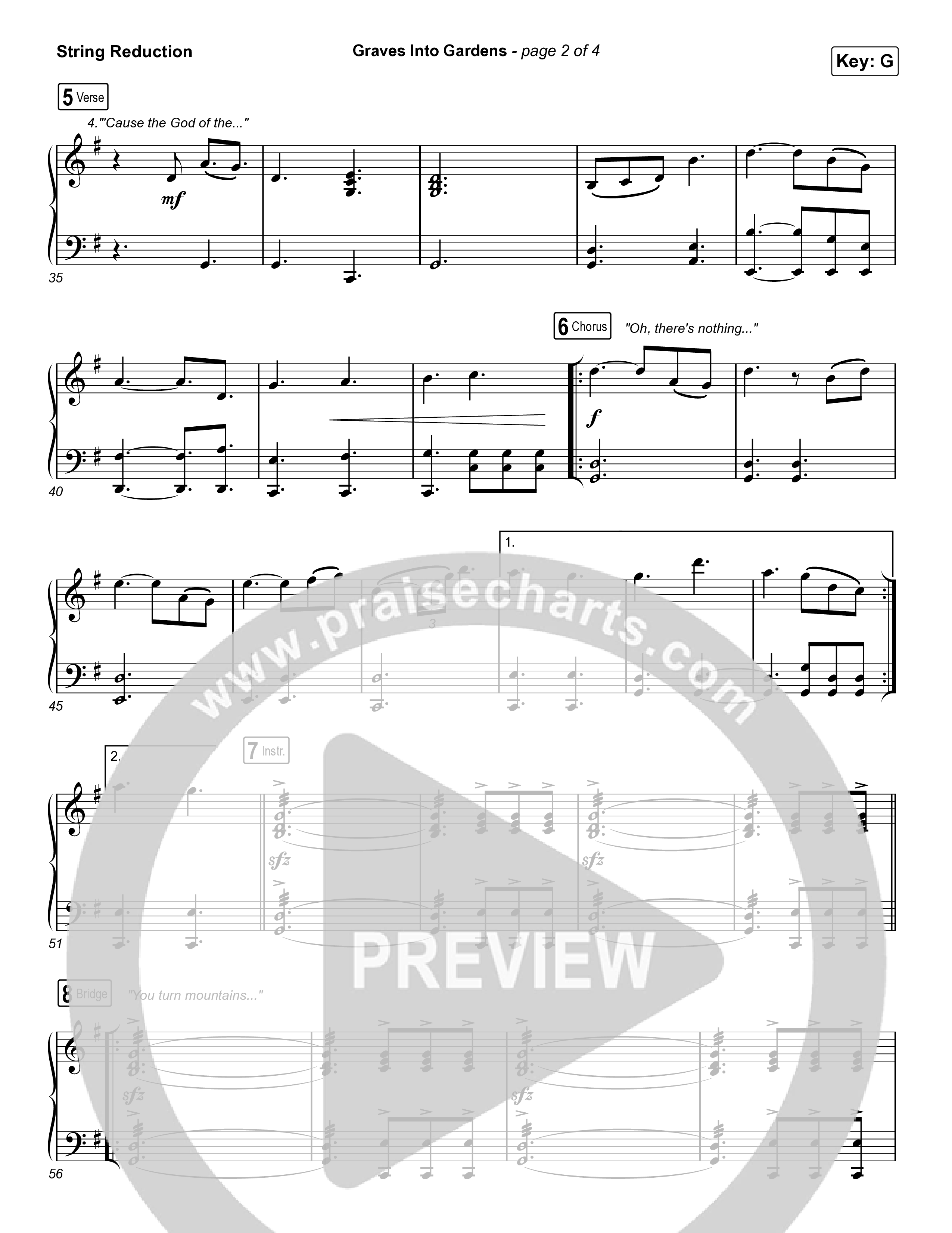 Graves Into Gardens String Reduction (Brandon Lake)