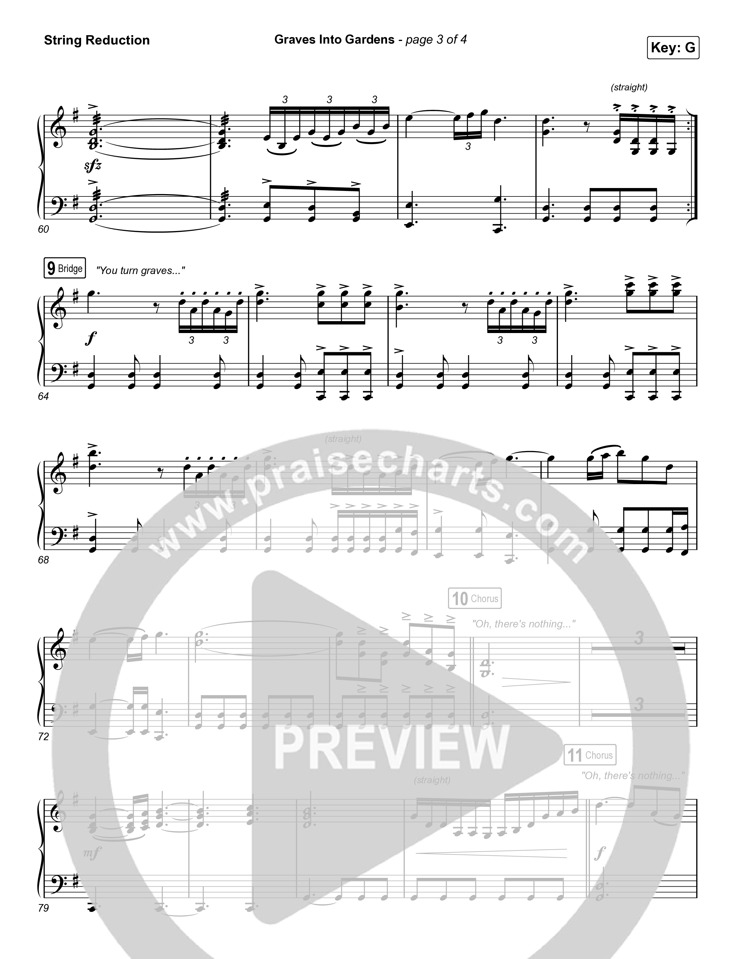 Graves Into Gardens String Reduction (Brandon Lake)