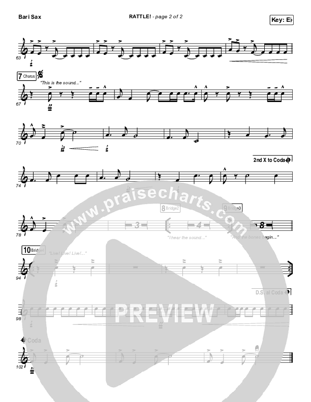 RATTLE! Bari Sax (Brandon Lake / Tasha Cobbs Leonard)