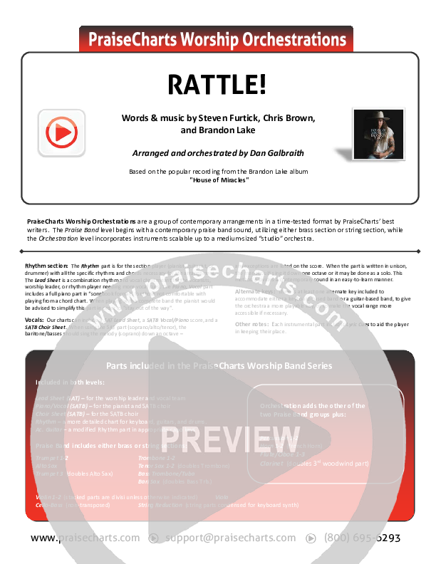 RATTLE! Orchestration (Brandon Lake / Tasha Cobbs Leonard)
