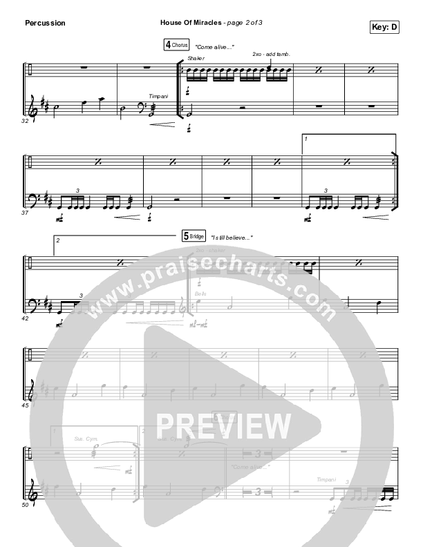 House Of Miracles Percussion (Brandon Lake)