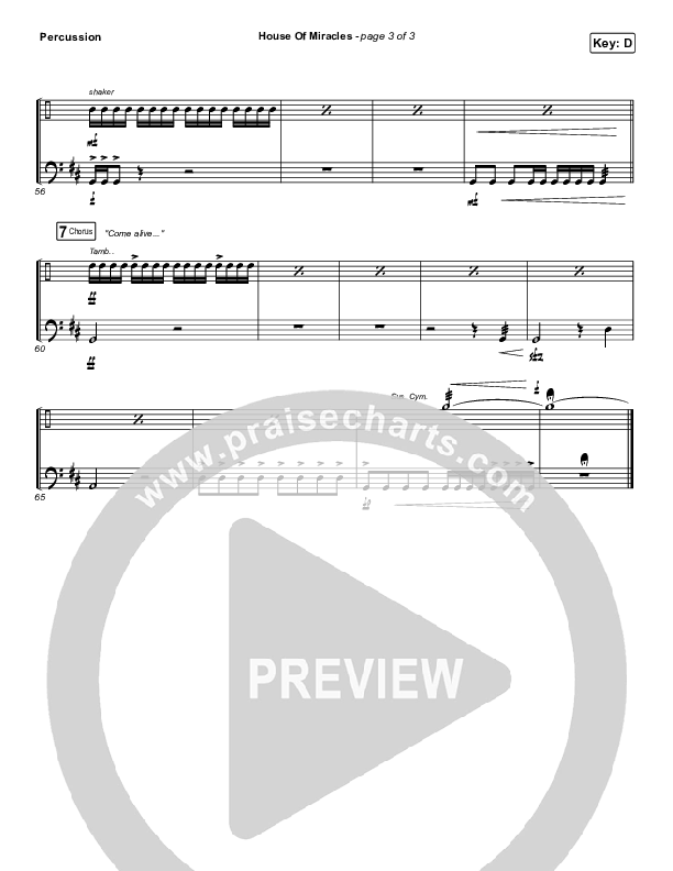 House Of Miracles Percussion (Brandon Lake)