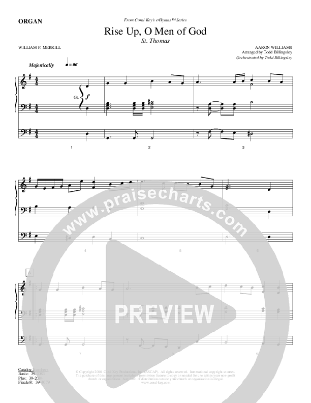 Rise Up O Men Of God Organ (Todd Billingsley)