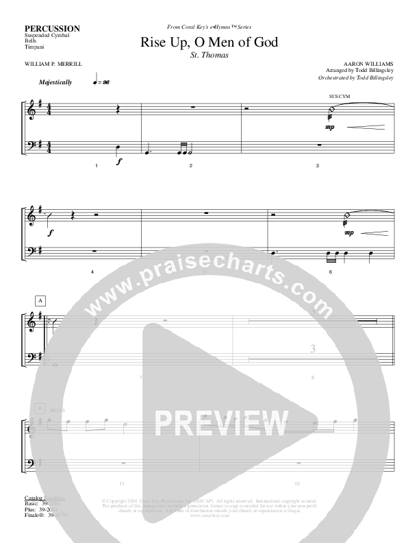 Rise Up O Men Of God Percussion (Todd Billingsley)