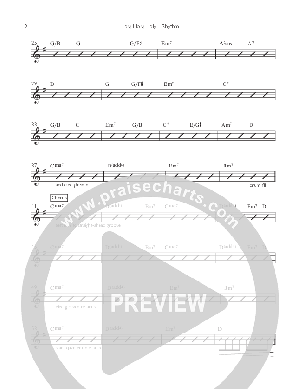 Holy Holy Holy (It All Belongs) Rhythm Chart (Artesian Wells Worship)