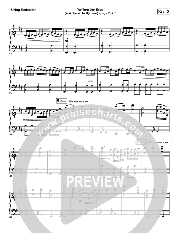 We Turn Our Eyes String Pack (Jeremy Camp / Adrienne Camp)