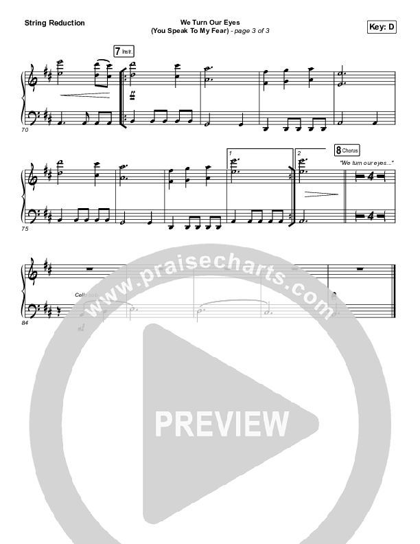 We Turn Our Eyes String Pack (Jeremy Camp / Adrienne Camp)