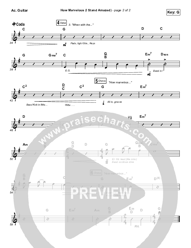 How Marvelous (I Stand Amazed) Acoustic Guitar (Austin Stone Worship)