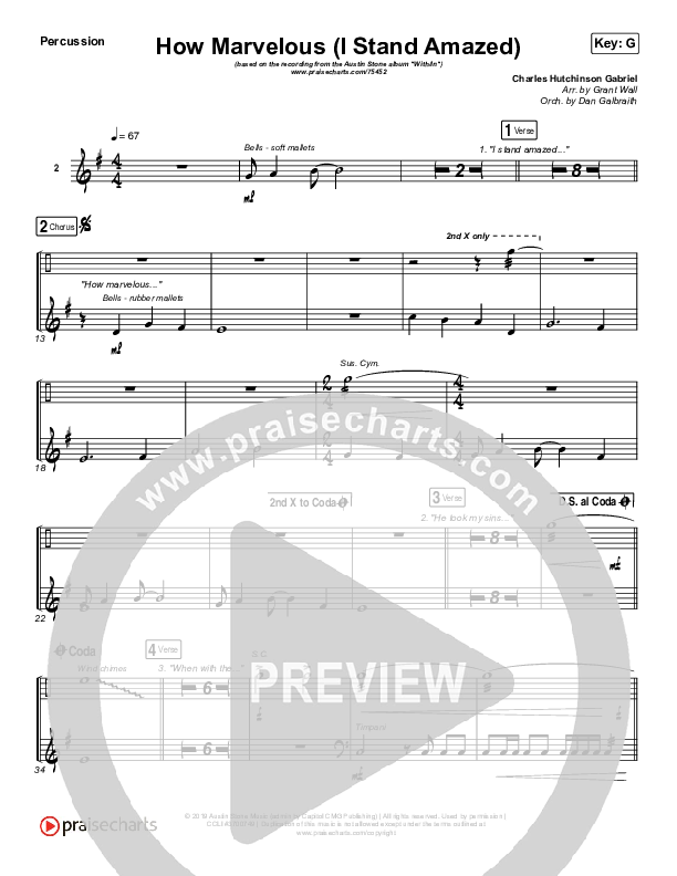 How Marvelous (I Stand Amazed) Percussion (Austin Stone Worship)