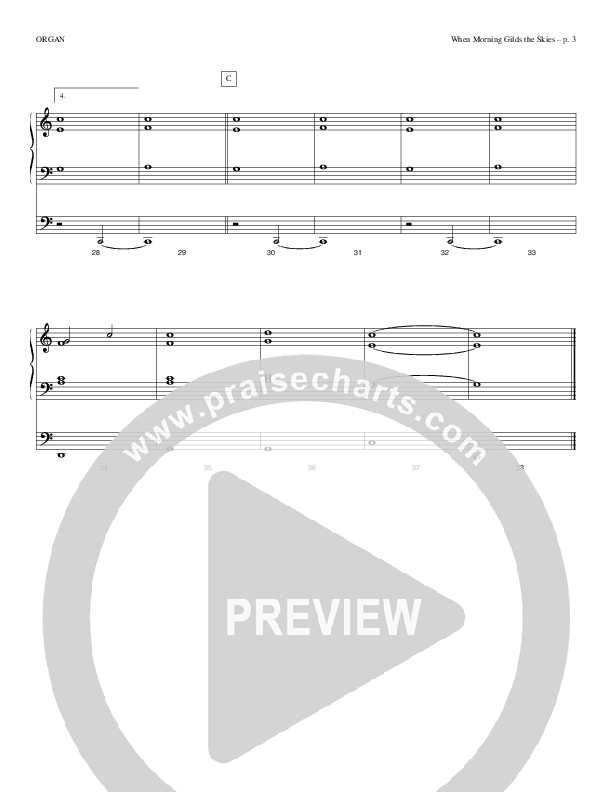 When Morning Gilds The Skies Organ (Todd Billingsley)