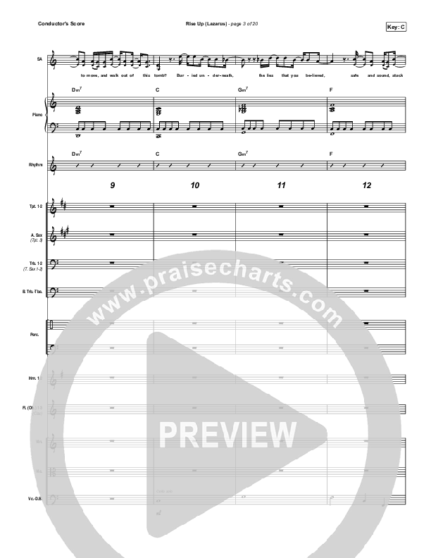 Rise Up (Lazarus) Conductor's Score (CAIN)