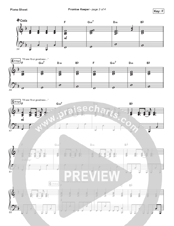 Promise Keeper Piano Sheet (Hope Darst)