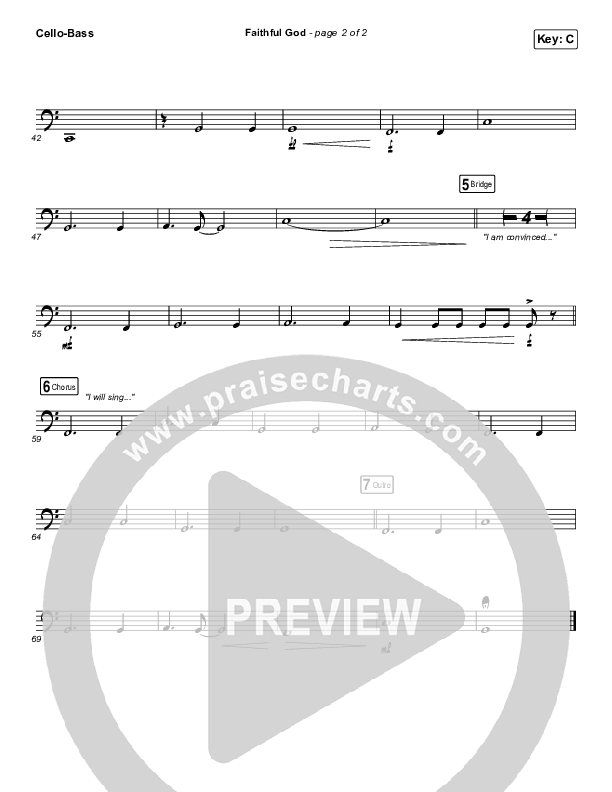 Faithful God Cello/Bass (I Am They)