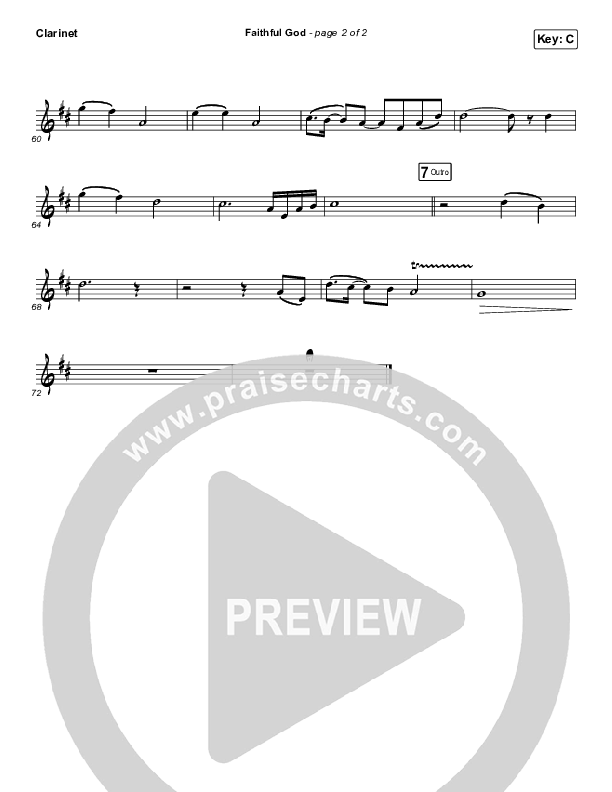 Faithful God Clarinet (I Am They)