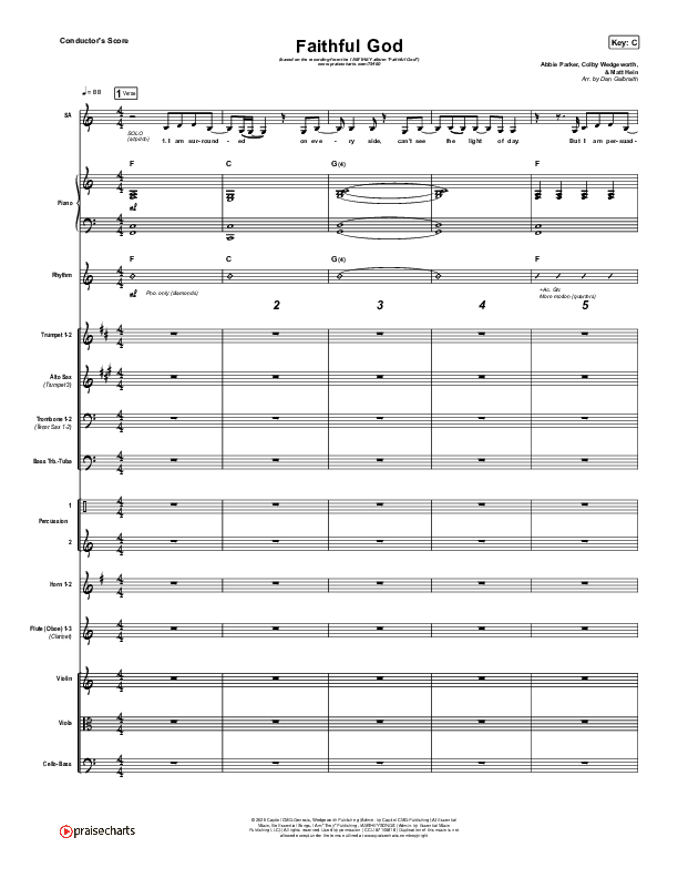 Faithful God Conductor's Score (I Am They)