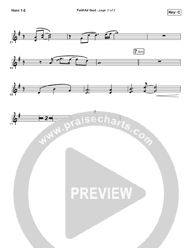 Faithful God French Horn 1/2 (I Am They)