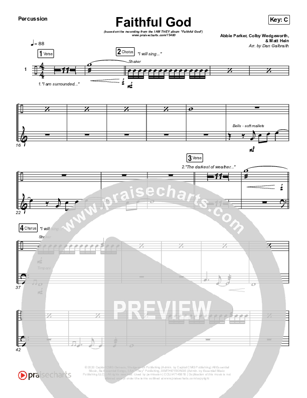 Faithful God Percussion (I Am They)