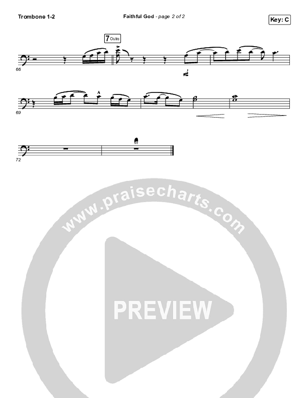 Faithful God Trombone 1/2 (I Am They)