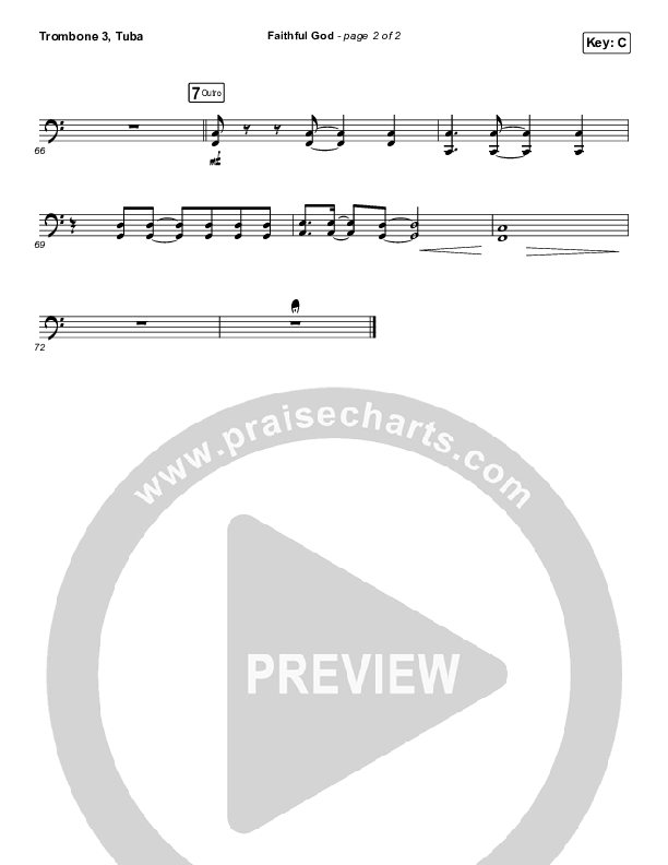 Faithful God Trombone 3/Tuba (I Am They)